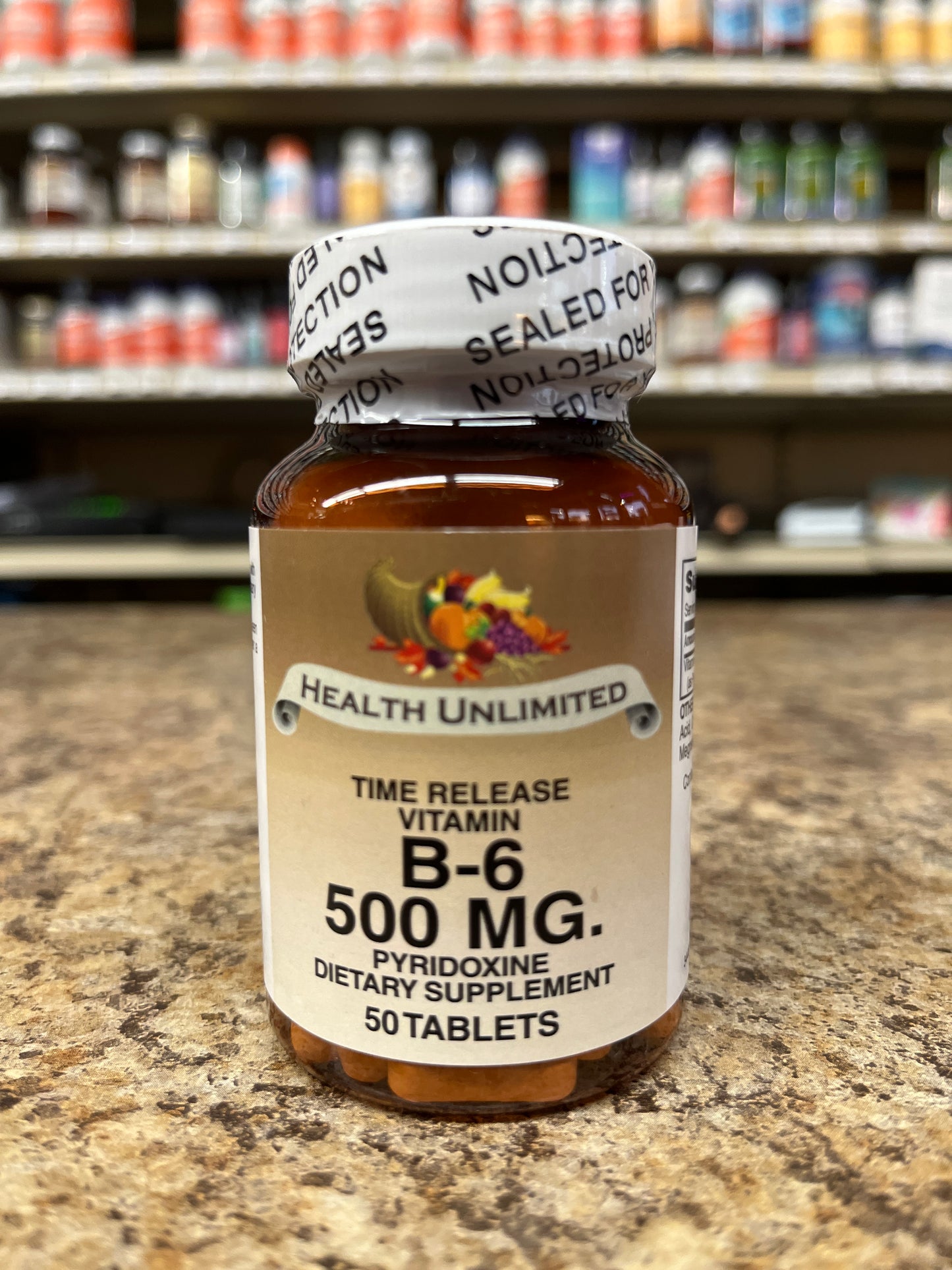 Vitamin B-6 500mg Time Release