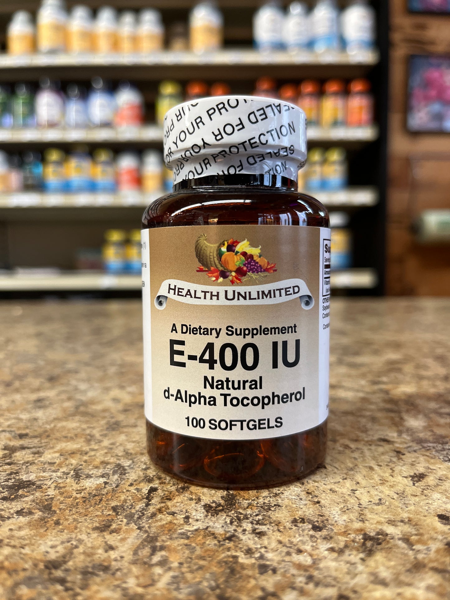 Vitamin E-400 I.U Natural d-Alpha Tocopherol