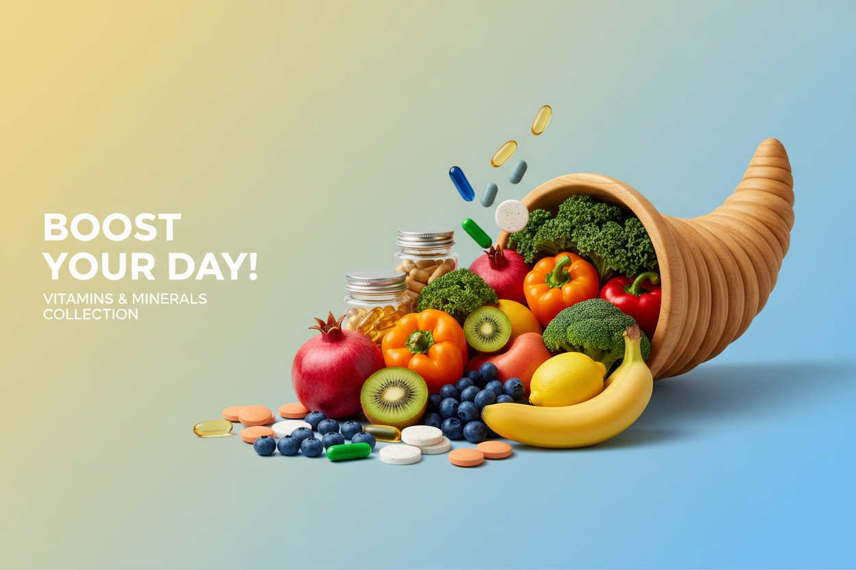Vitamins & Minerals Banner