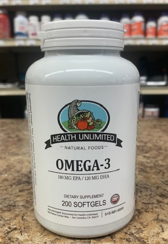 Omega 3 Fish Oil  1,000mg Cholesterol Free