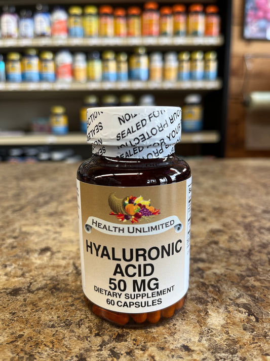 Hyaluronic Acid 50 mg, 60 Capsules