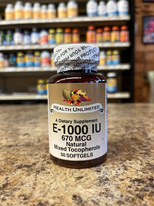 Vitamin E-1,000 I.U  Natural Mixed Tocopherols