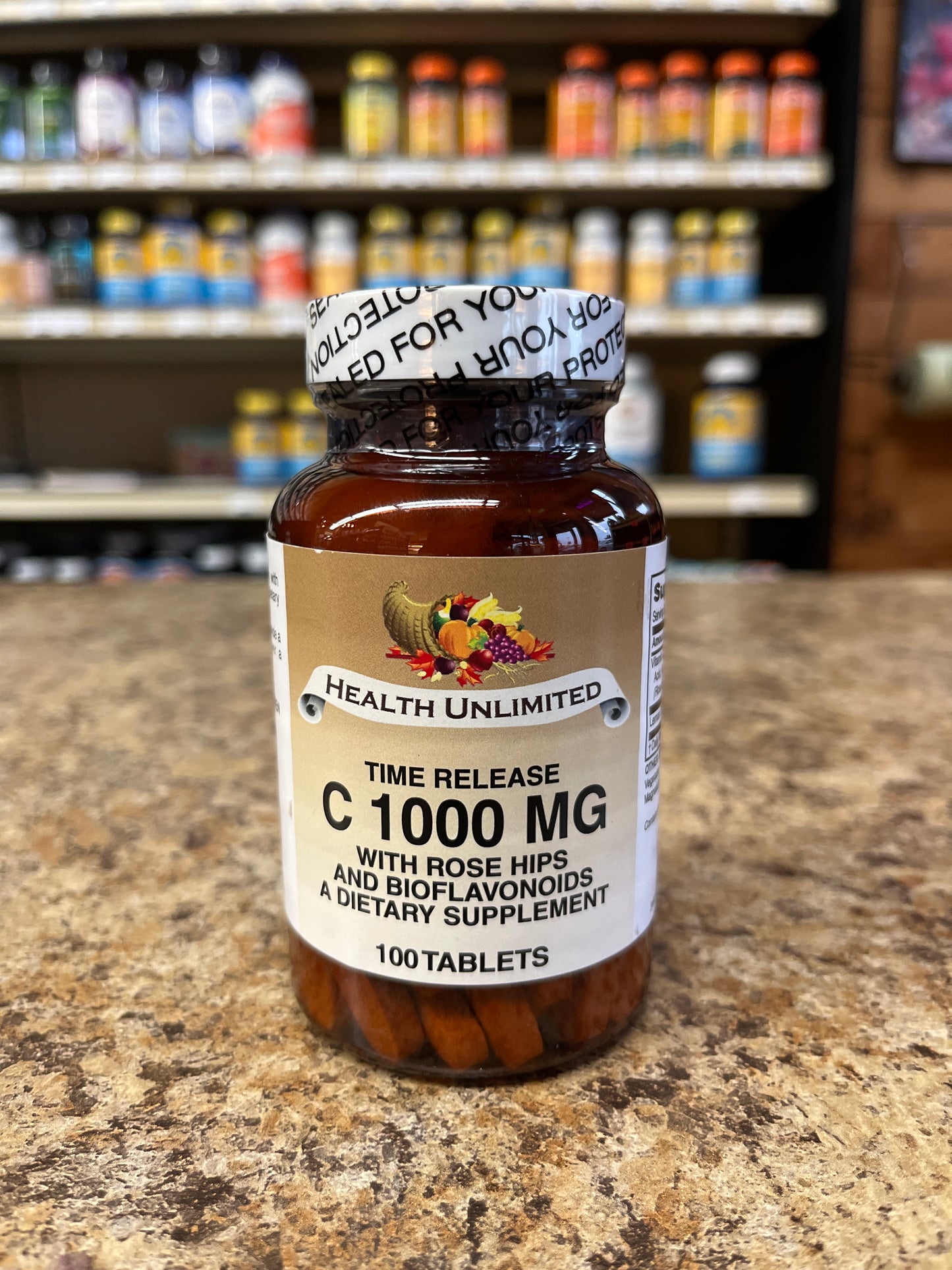 Vitamin C with Rose Hips and Bioflavonoids  1,000mg Time Release