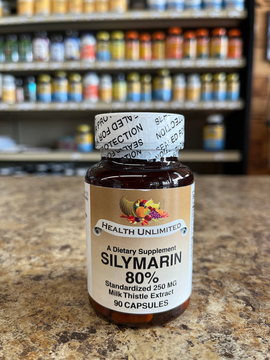 Silymarin Standardized Milk Thistle Extract 250 mg 90 capsules