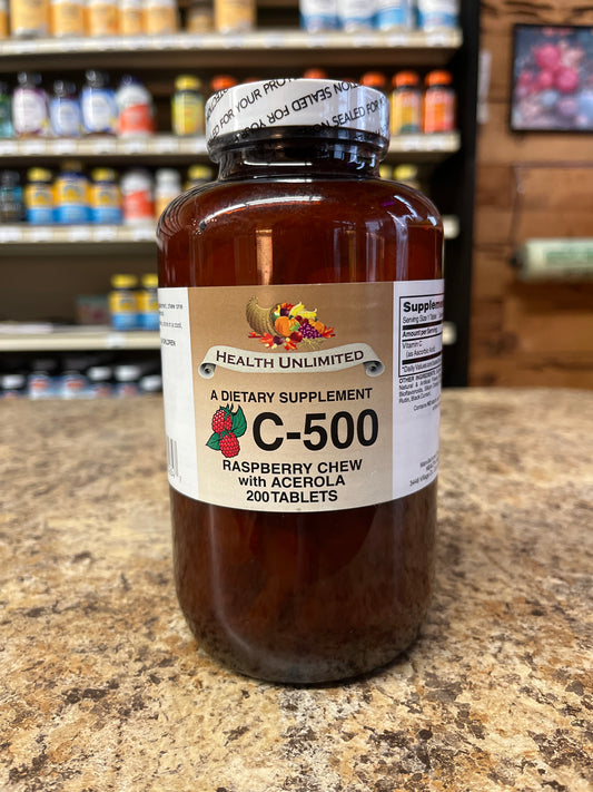 C-500 Raspberry Chew with Acerola