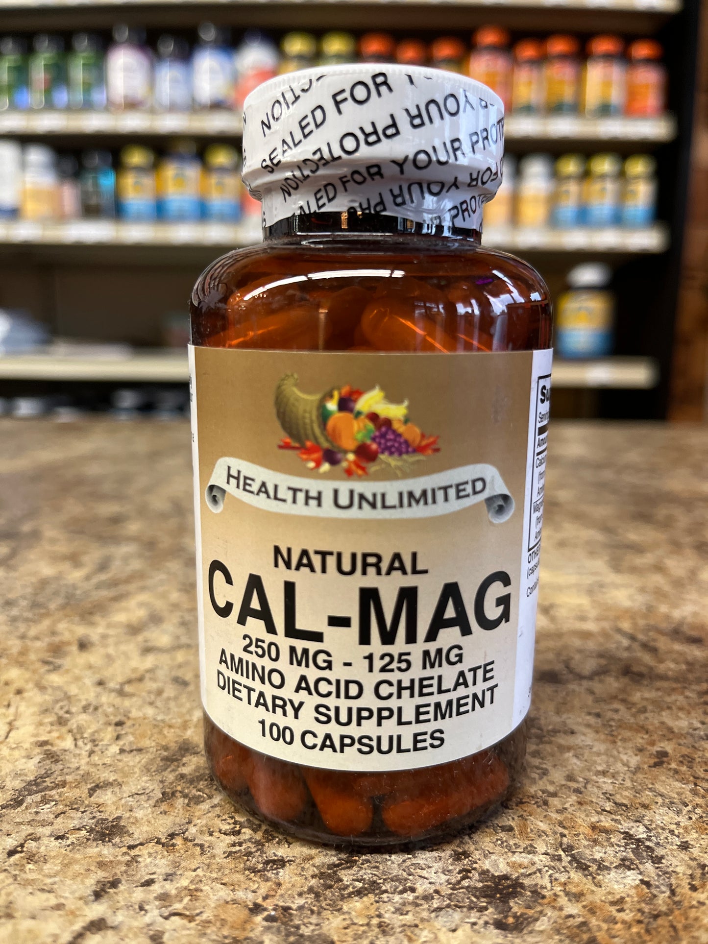 Natural Cal-Mag  250mg/ 125mg Amino Acid Chelate