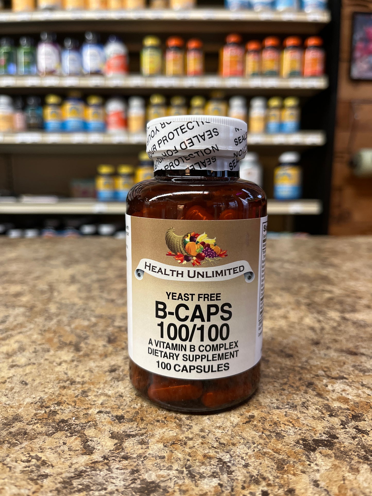 B-Caps 100/100 Yeast Free Vitamin B Complex