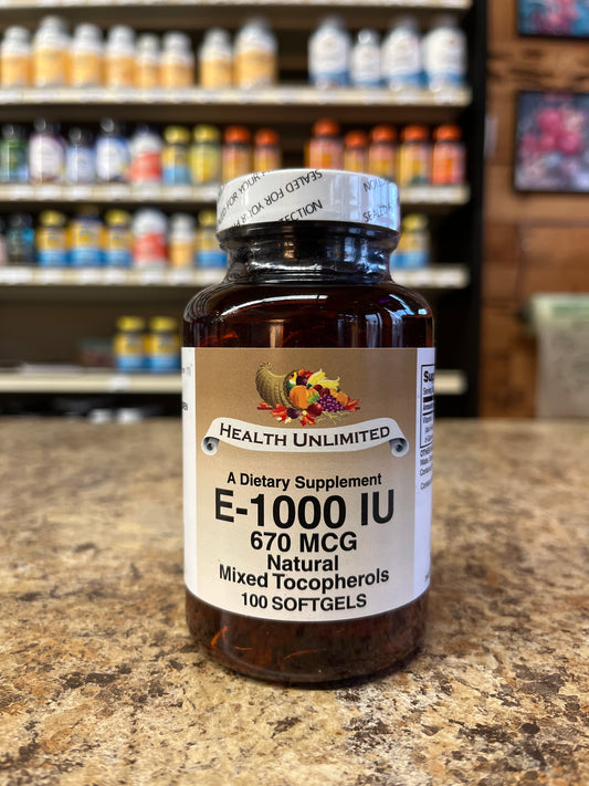 Vitamin E-1,000 I.U  Natural Mixed Tocopherols