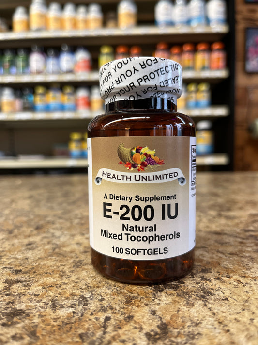 Vitamin E-200 I.U  Natural Mixed Tocopherols