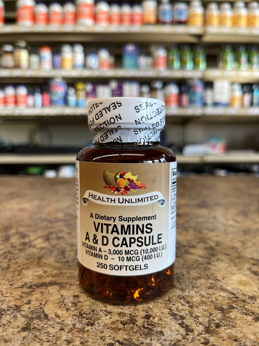 Vitamins A & D  10,000 I.U/ 400 I.U